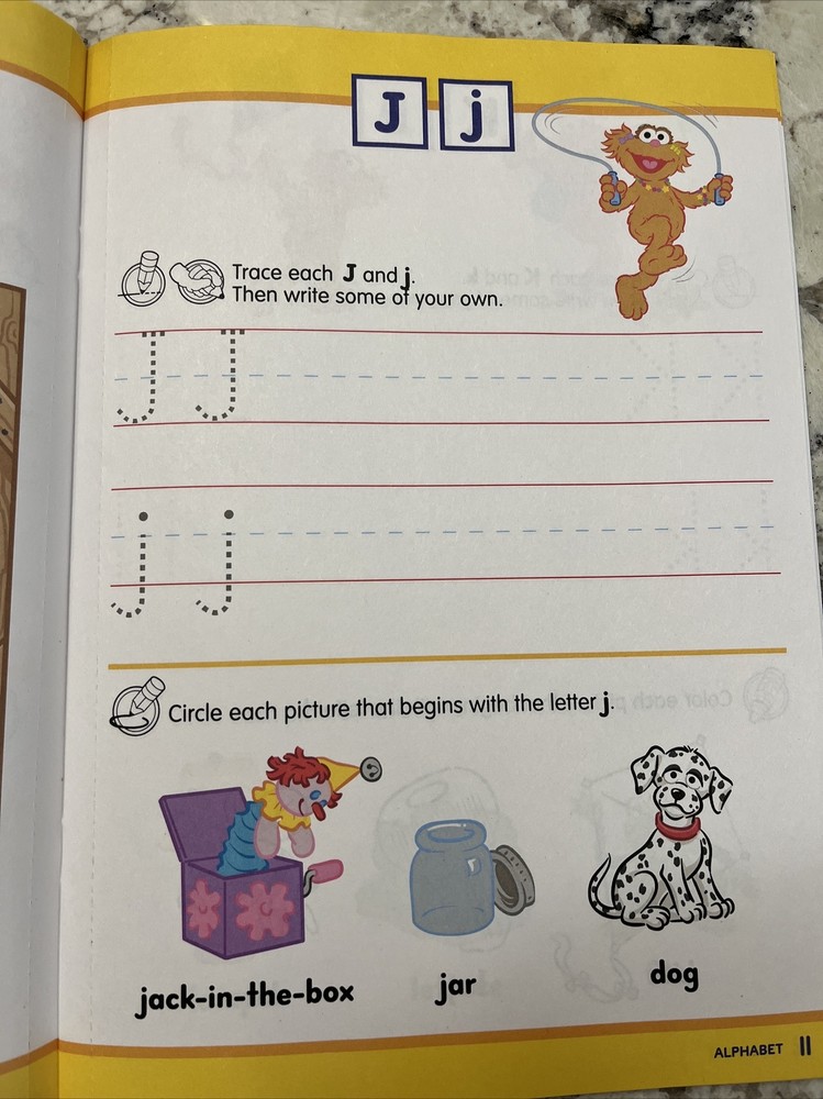 Sesame Street Alphabet Educational Workbook