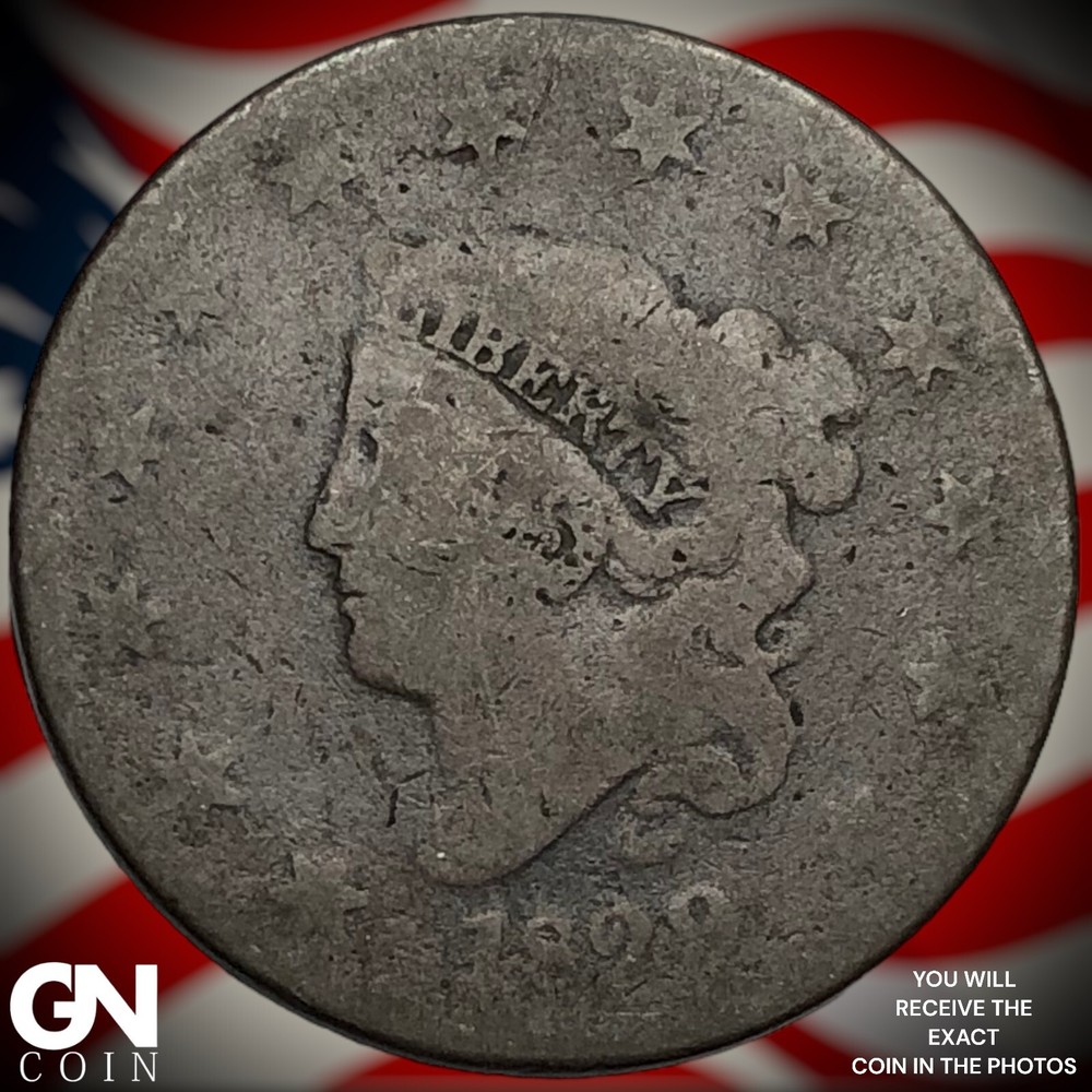 1829 Coronet Head Large Cent  M4847