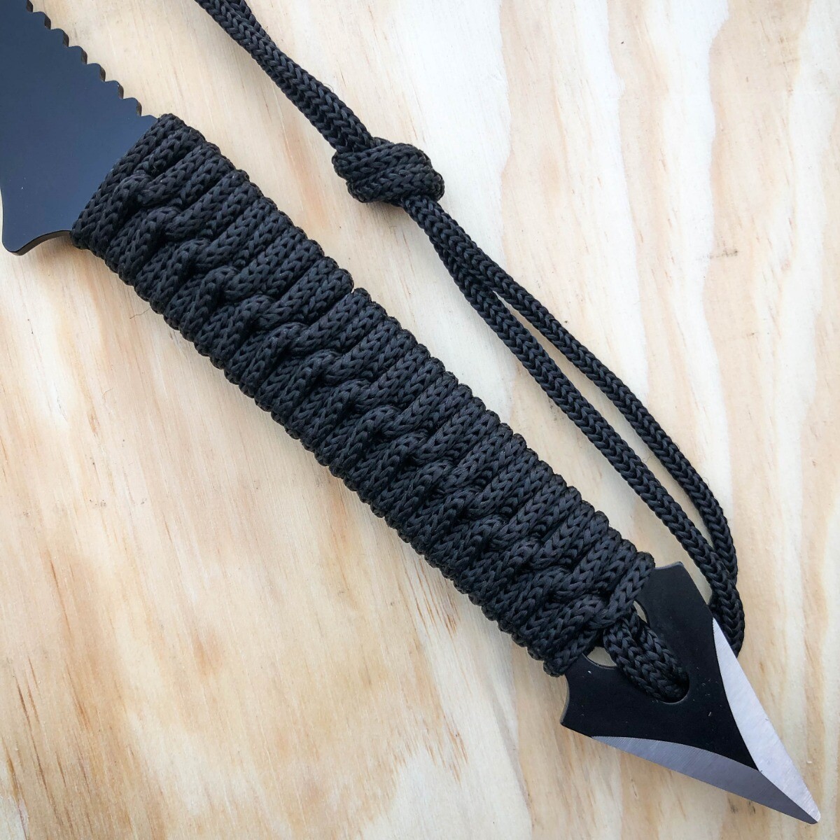 15" Tactical Tomahawk Throwing Hatchet Axe Fixed Blade Survival Knife w/ Sheath