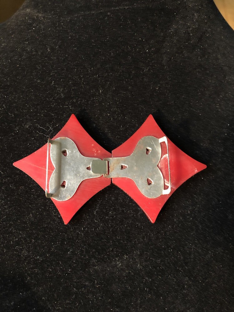 Cherry Red Bakelite Buckle