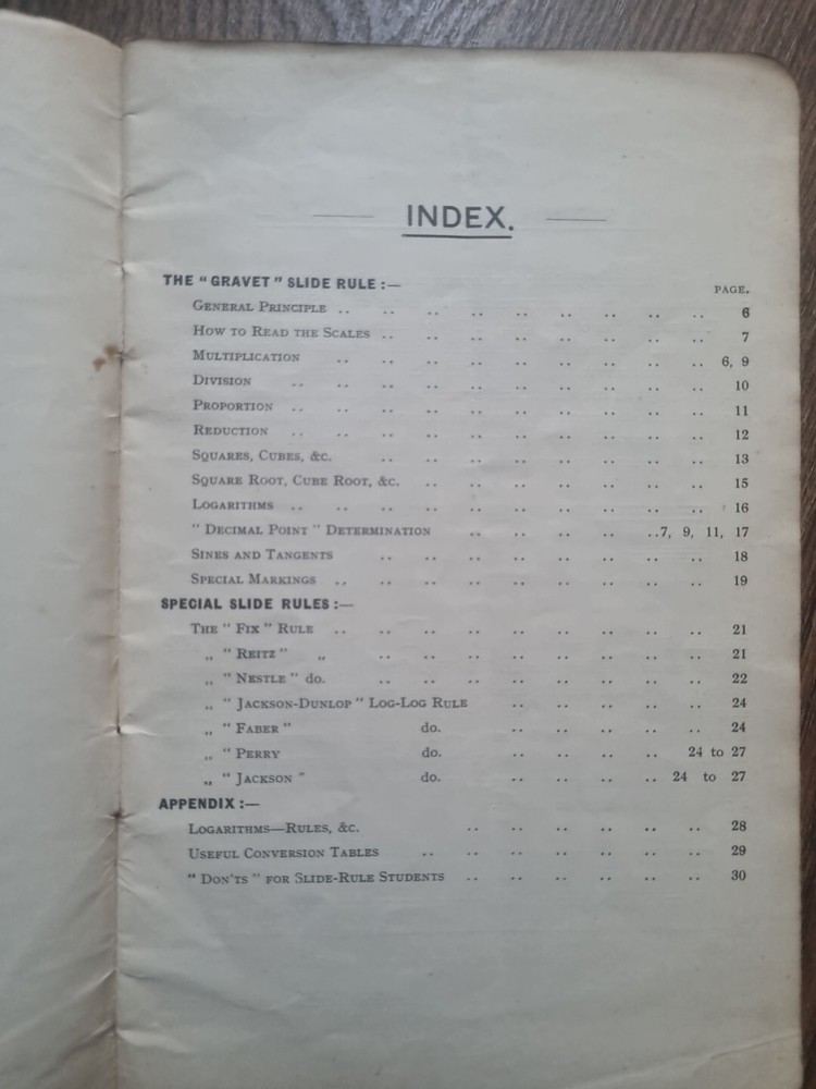 British Simplon Slide Rule & How To Use Them