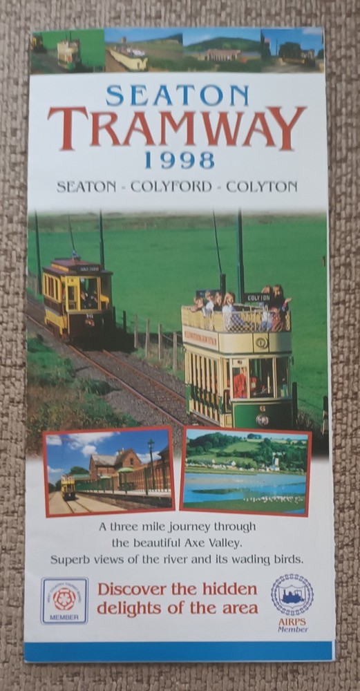 SEATON TRAMWAY 1998 Timetable, Guide and Map Leaflet in unmarked condition.