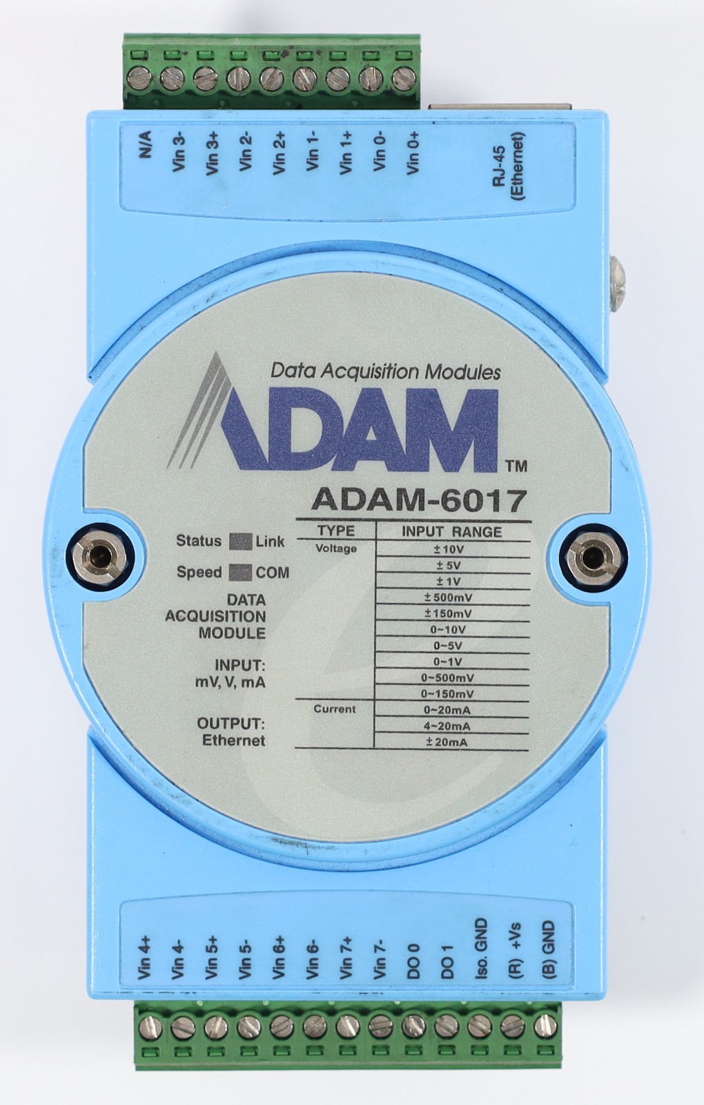 Advantech ADAM-6017 8ch Isolated Analog Input Modbus TCP Data Acquisition Module