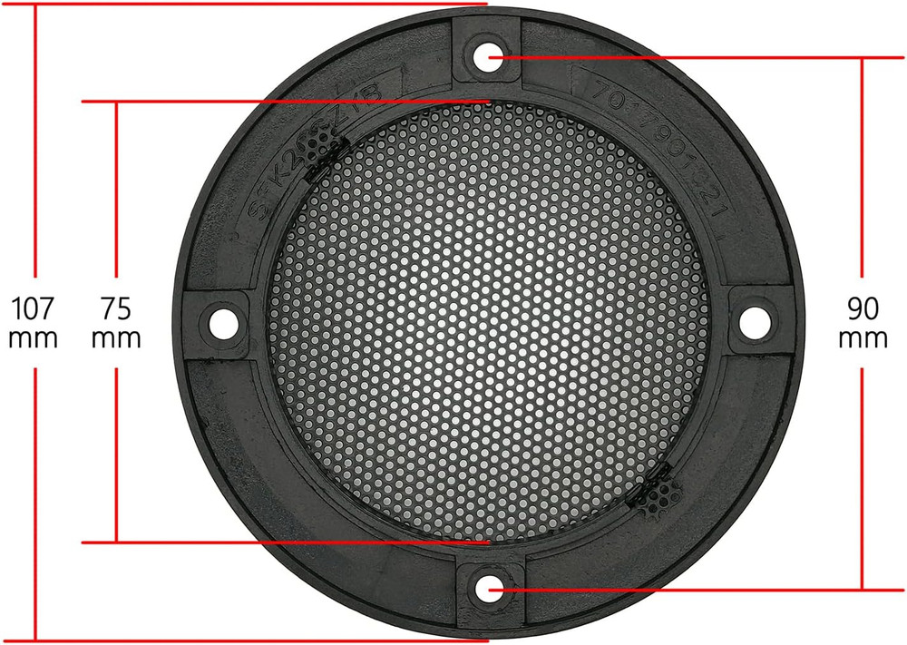 2pcs 3.5inch Mesh Speaker Grill Covers Guard Protector Speaker Decorative Circle