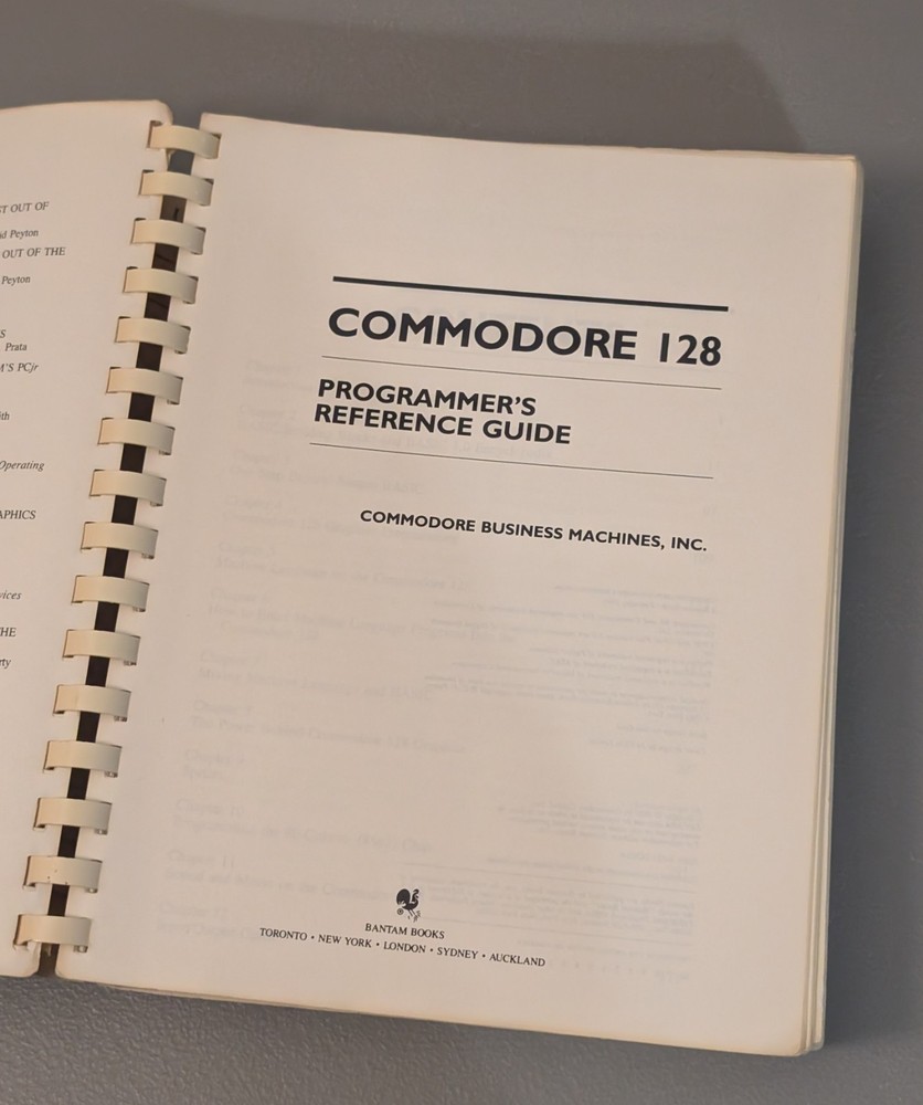 Commodore 128 Programmer's Reference Guide & System Guide - 1980s Computer Books