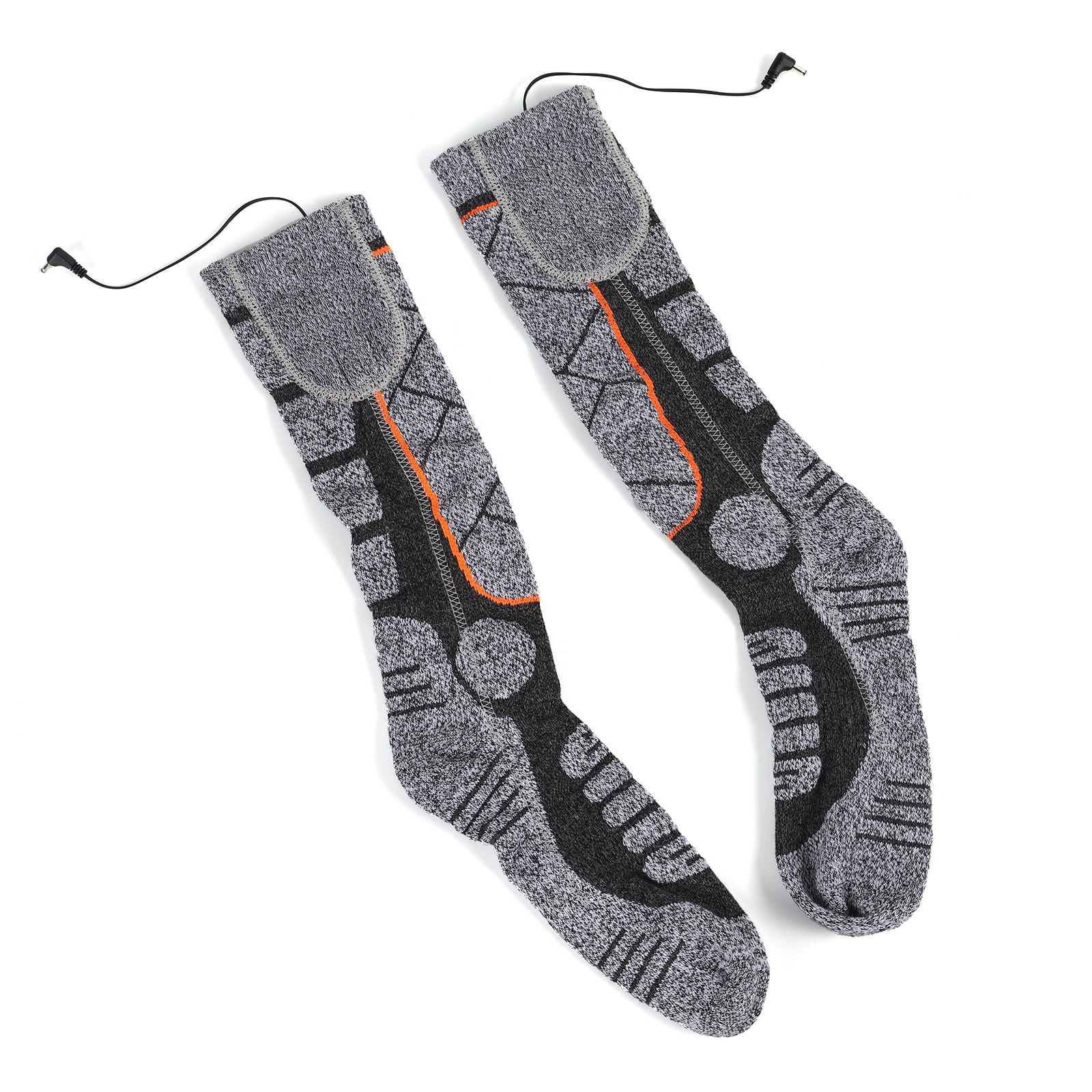 3.7v Heated Warm Socks w/2 Rechargeable Battery Men Women Washable Electric Sock