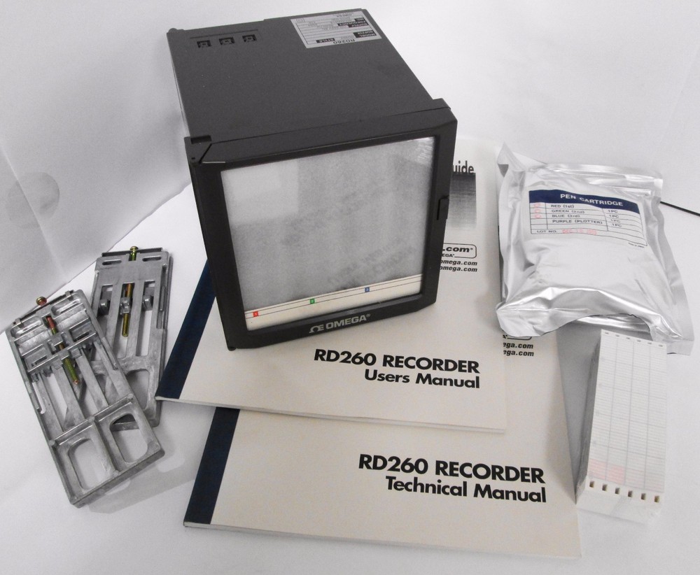 Omega RD263 RD260 Series Programmable Chart Recorder 3 Inputs 100mm Continuous