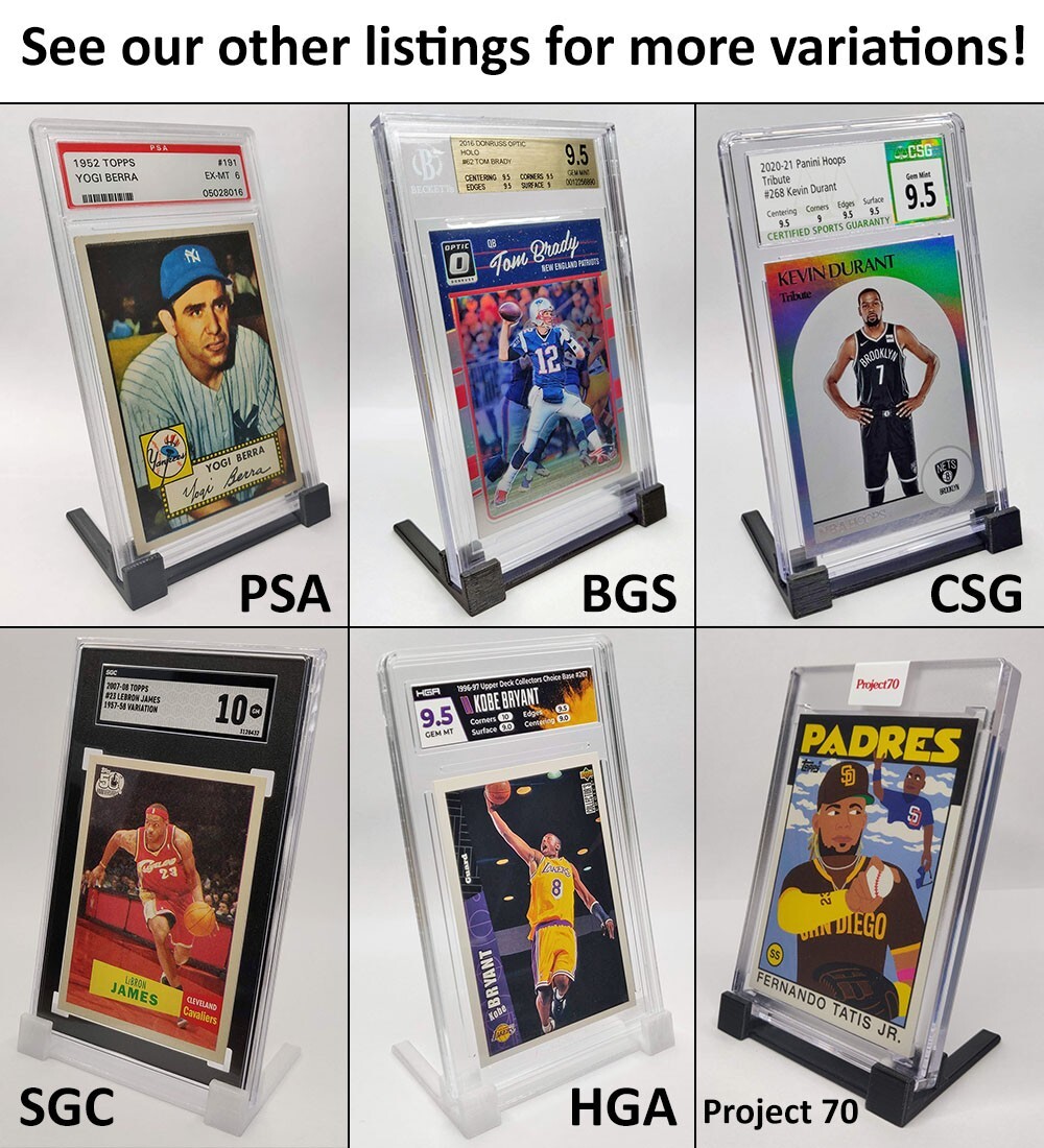 PSA Graded Card Stand Holder Display ⭐ 5-pack ⭐ Color Options ⭐ Original Design