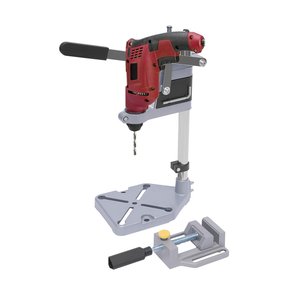Adjustable Single-Hole Drill Press Stand for Precision Drilling & Stability