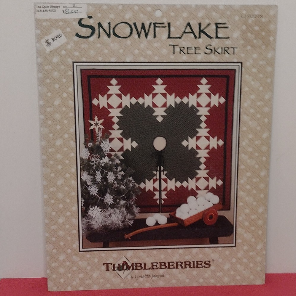 Snowflake Tree Skirt Quilt Pattern  Thimbleberries By Lynette Jensen Leaflet