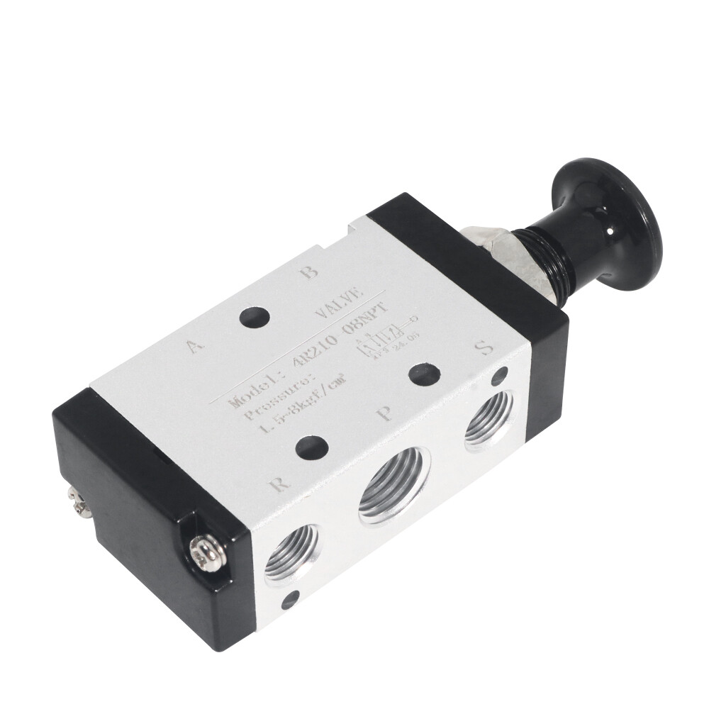 1pc 4R210-08 5 Ways 2 Position 1/4" Hand Lever Control Pneumatic Air Valve