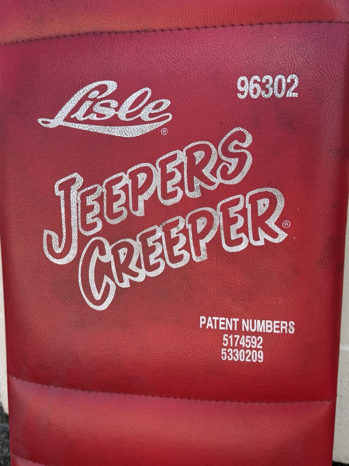 Lisle Jeepers Creeper 96032 Fully Padded Red 42” Low Profile