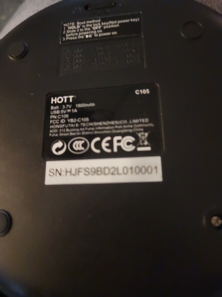 Hott Petson Cd Player Not Working