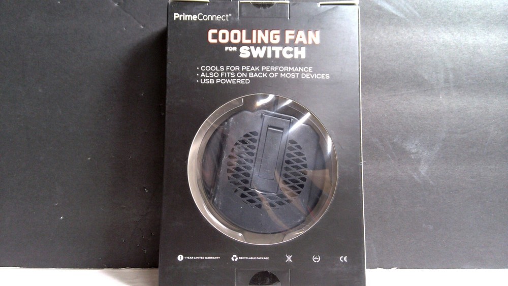 Prime Connect Cooling Fan For Nintendo Switch Black  E24
