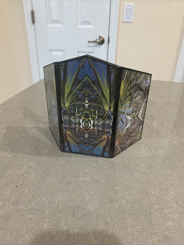 Stained Glass Candle Holder