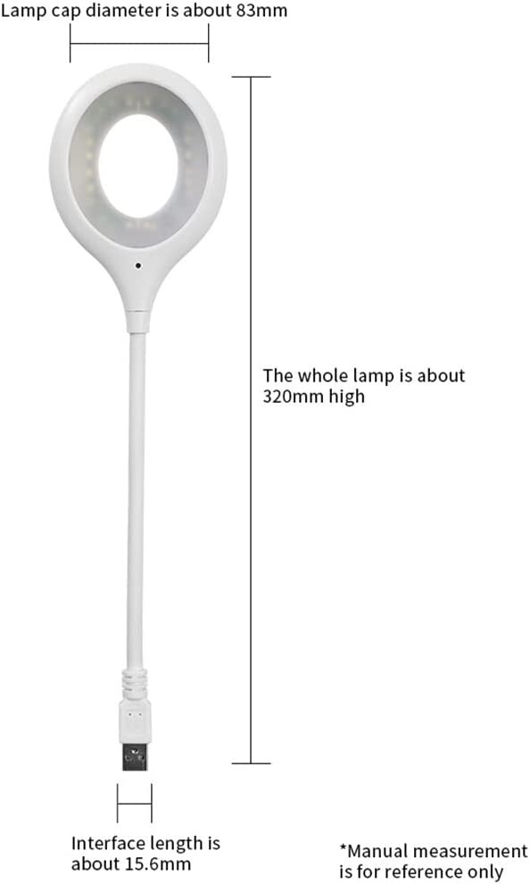 USB Smart Voice Control Night Light LED Dimmable Daylight Bedroom Table Lamp