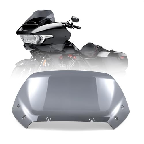 11.5" Wave Windshield Windscreen Wind Splitter Compatible for Harley Dark Smoke