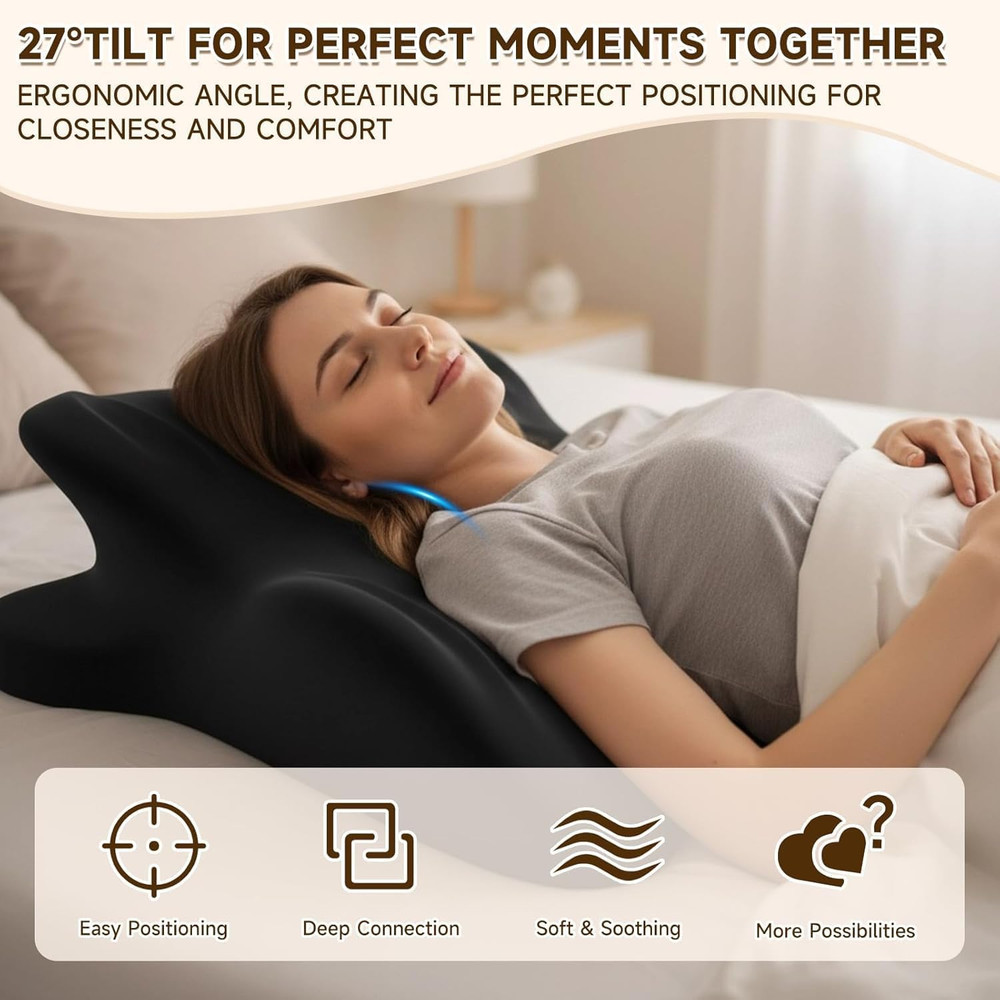 Sweet Spot Pillow,Couples Pillow, 27° Angle Perfect Position Memory Foam Support