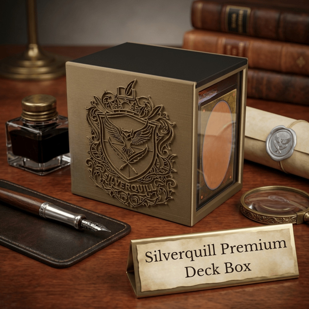 Silverquill Deck Box - Holds 100 double sleeved deck - Commander -  Strixhaven