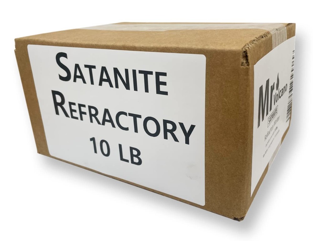 Mr Volcano Refractory Satanite 10 Pounds for Ceramic Blanket Lining White