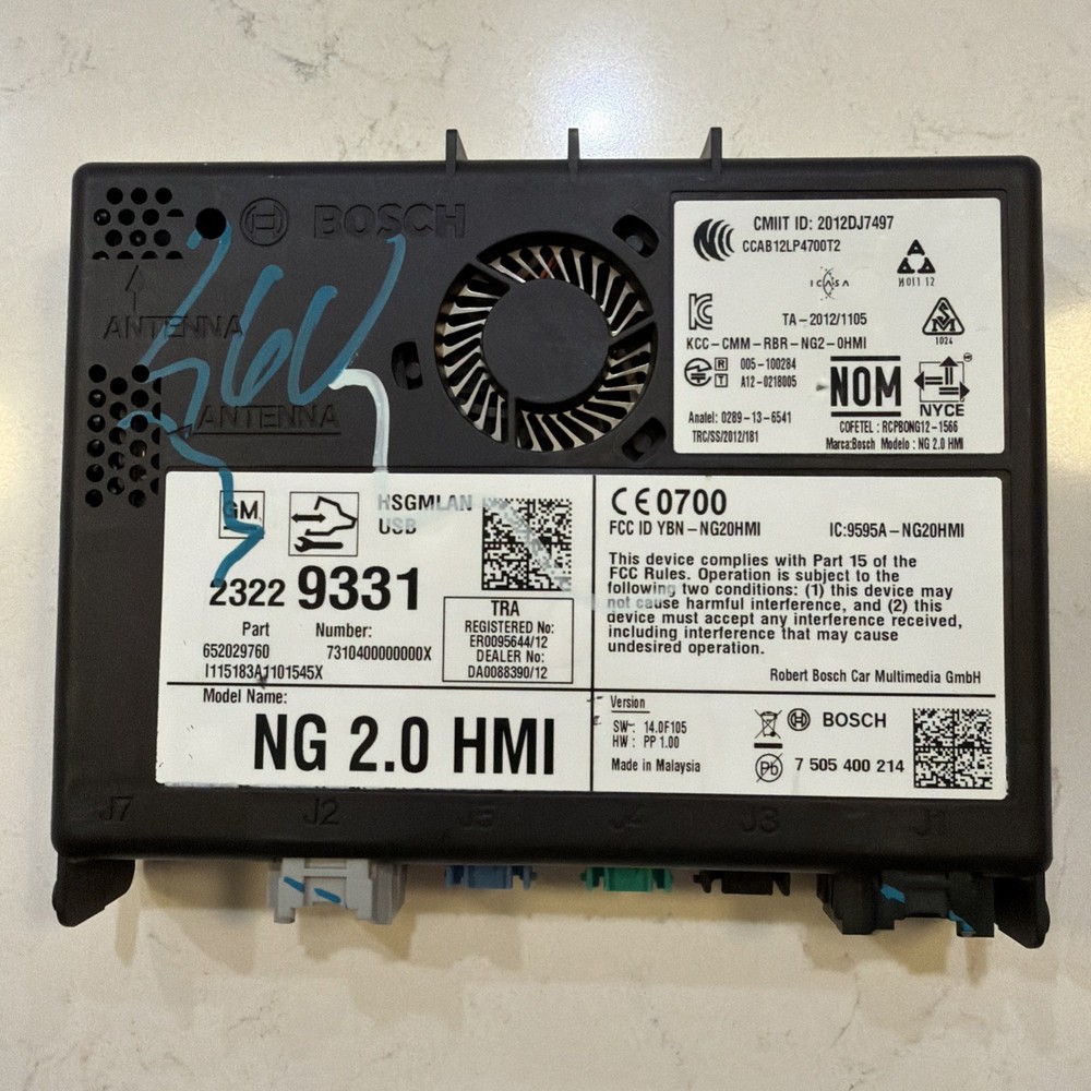 2015-2017 GM HUMAN MACHINE INTERFACE HMI MODULE OEM *UNLOCK EXTRA FEE* 23229331