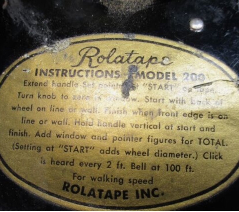 ROLATAPE Measuring Wheel Counter
