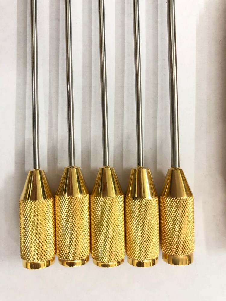 Liposuction Cannula with Handle & Adapter for Abdominal Fat Transfer 5 PCs
