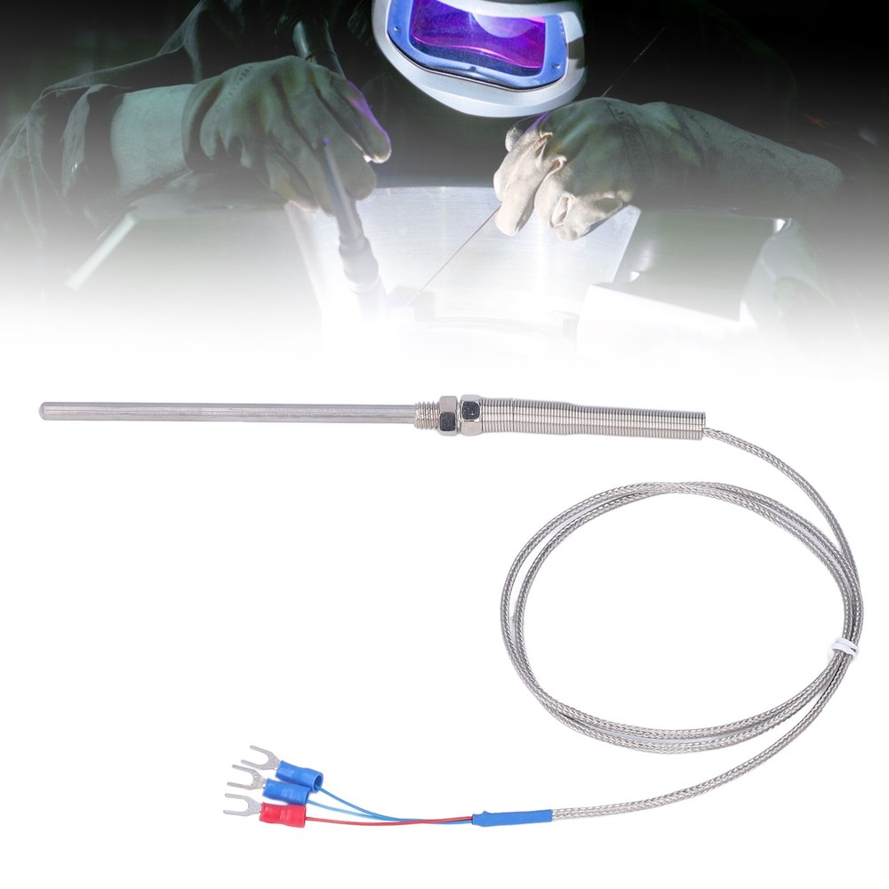 1 Meter Length 100mm Probe Thermocouple PT100 Temperature Sensor Probe Accessory