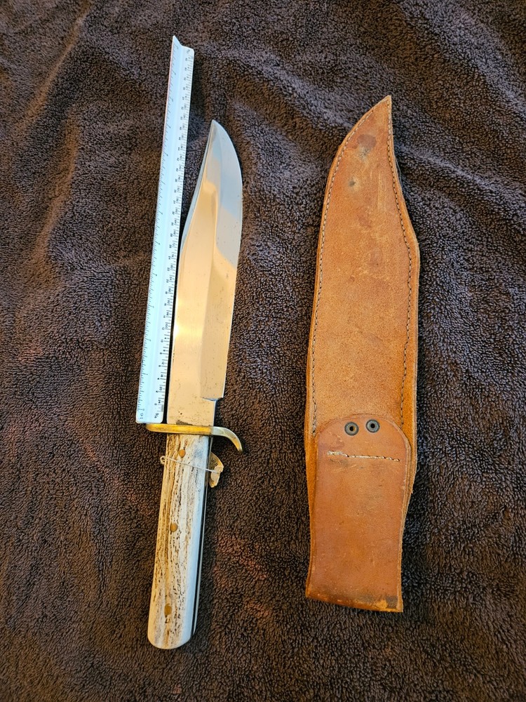 Solingen High-carbon A1 moose brass bowie knife