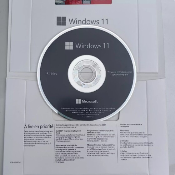French Windows 11 Pro system software