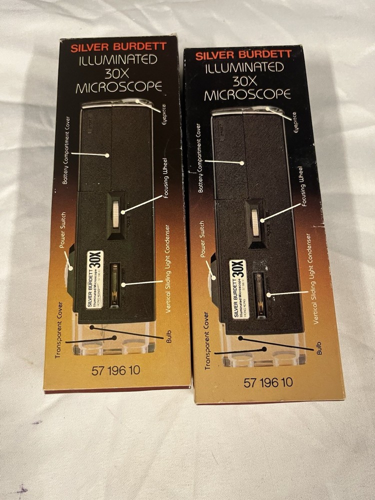 2 Silver Burdett Ginn Illuminated 30X Microscope