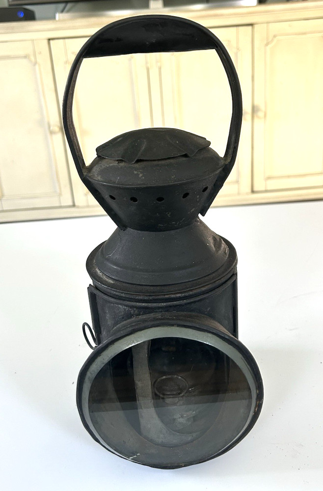 Antique Railway Lantern with burner and wick