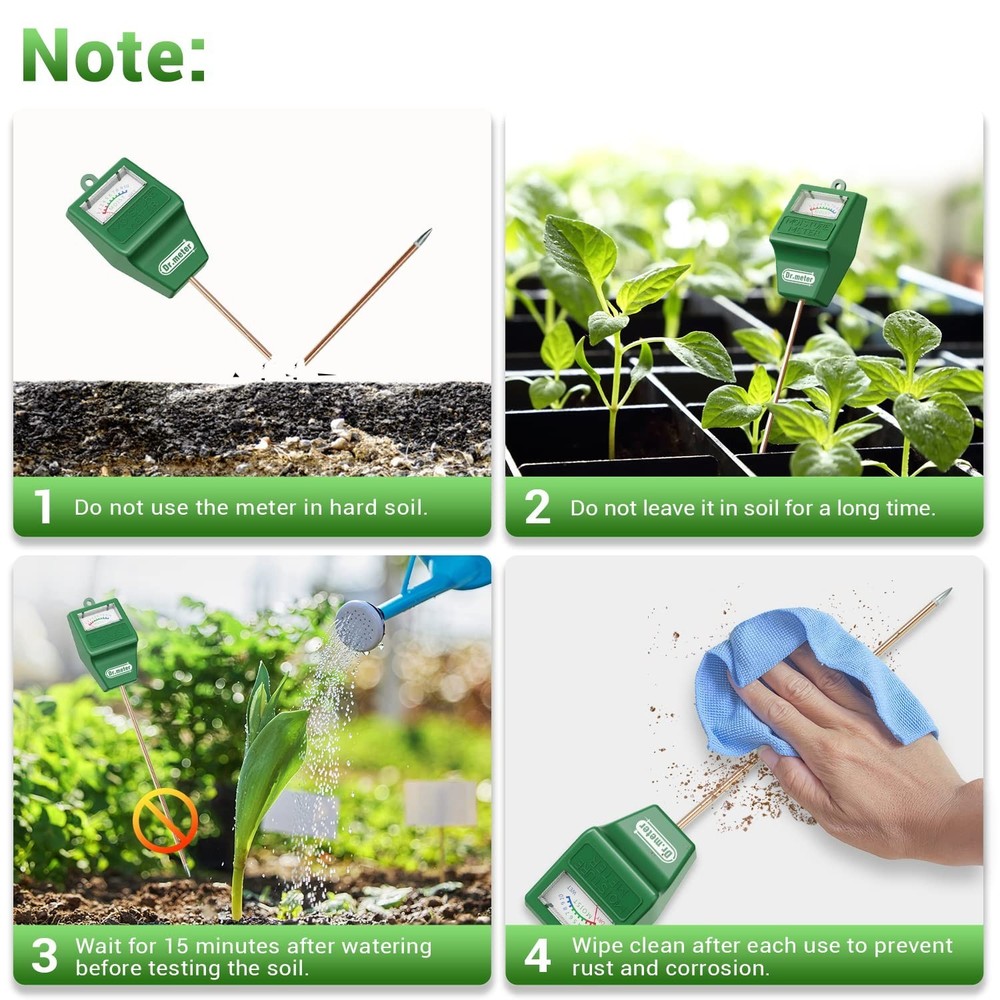 Soil Moisture Meter + Long Probe Soil Moisture Meter
