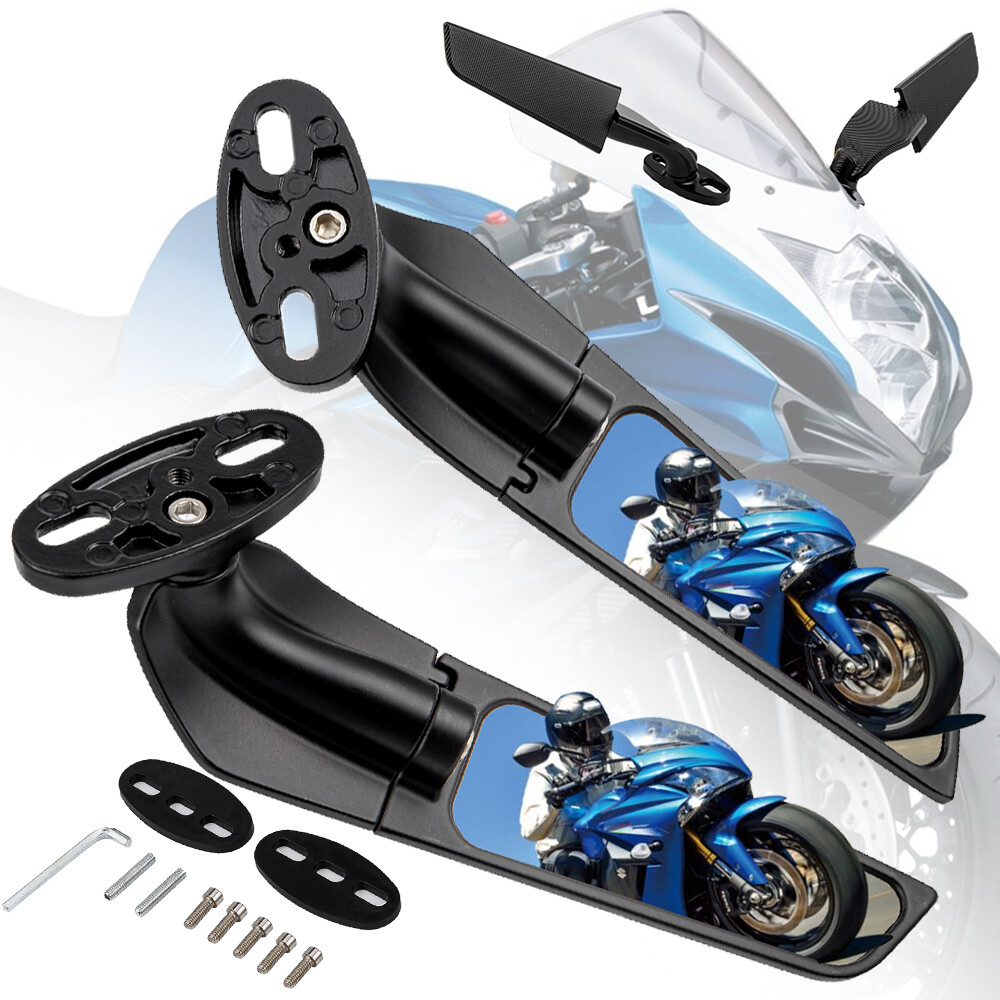 Adjustable Rearview Wind Wing Side Mirrors For Honda CBR929RR 2000-2001