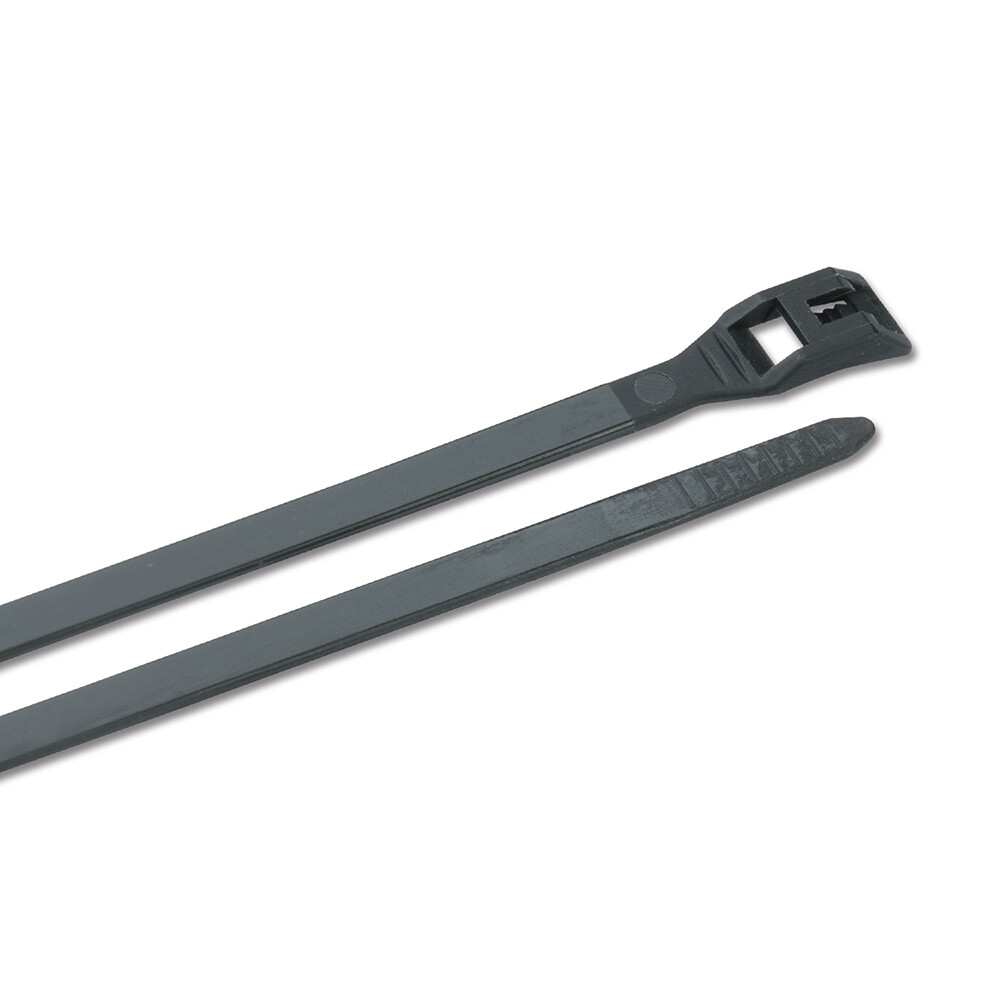 UVB Low Profile Cable Ties 8" - 100 Pack - 50lb Tensile Strength