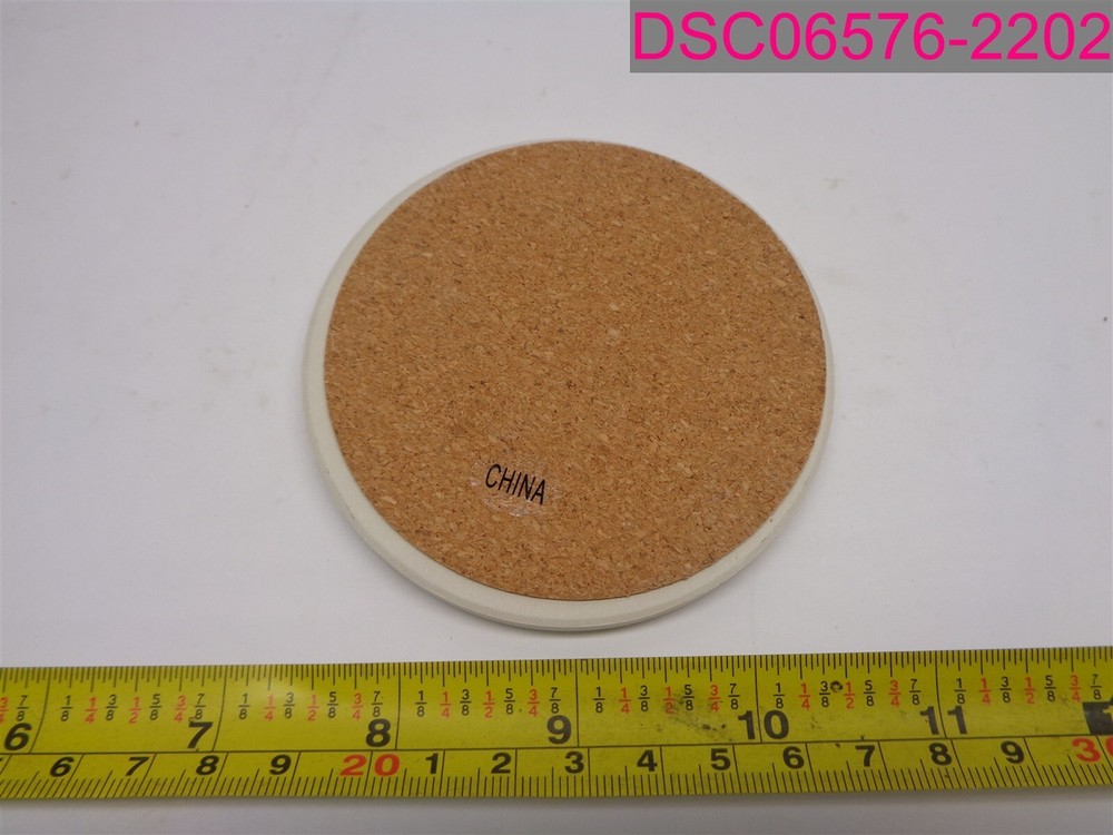 QTY=59; Care Source Coasters 3-1/2" Dia. 1/4" Width. White Round