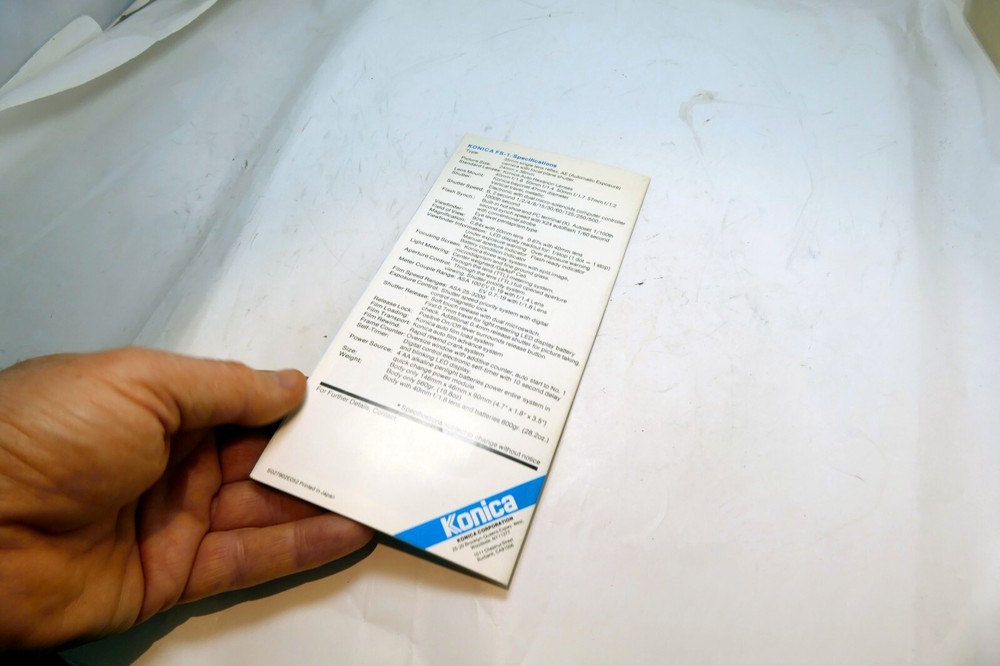 Konica FS-1 Brochure Accesory guide