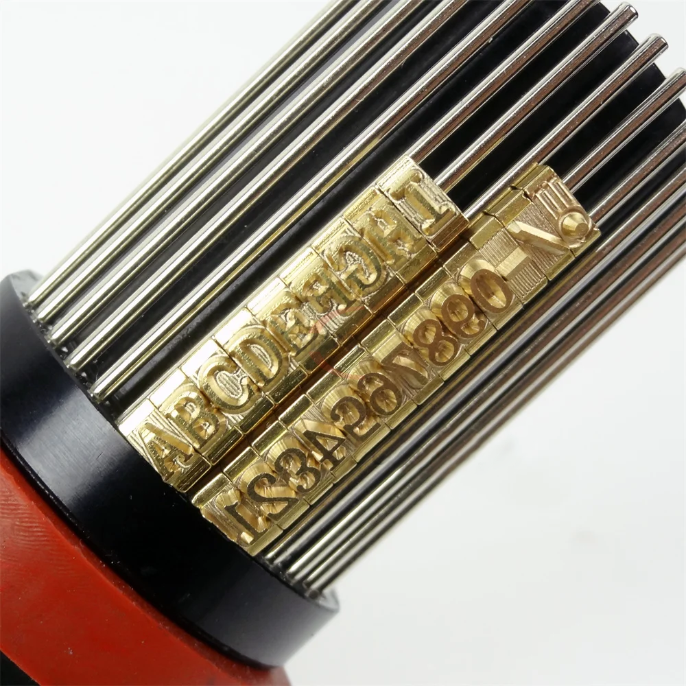 Solid Ink Coding Machine Letter/Brass Character Letter Number Alphabet with Hole