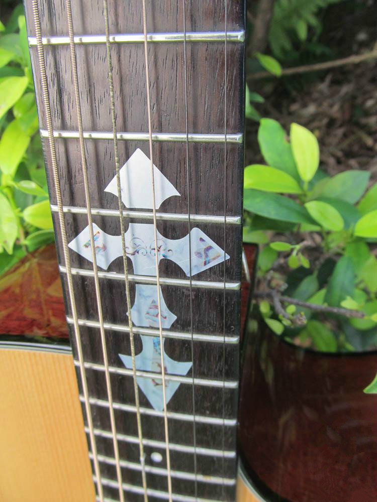 Guitar Inlay Stickers Cross Pattern Decals