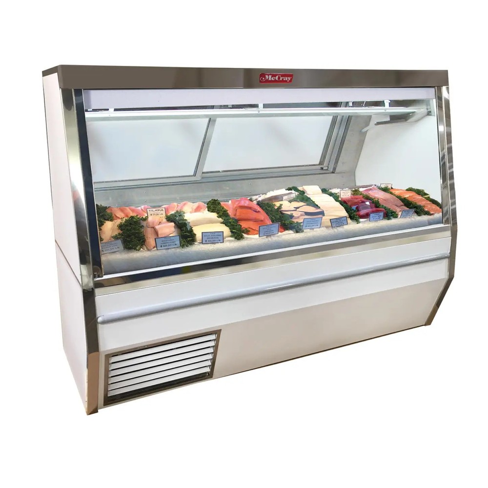 Howard McCray 4' Narrow Depth Double Duty Fish/Poultry Display Case White