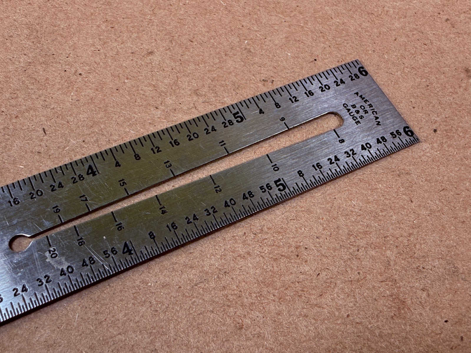 NICE - Vintage Jensen Tools Ruler American or B&S Gauge 310 Tempered Steel USA