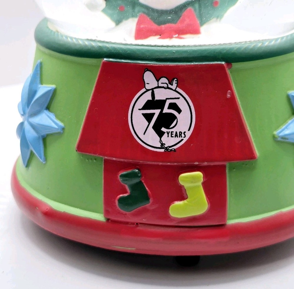Snoopy 75Th Anniversary Snow Globe
