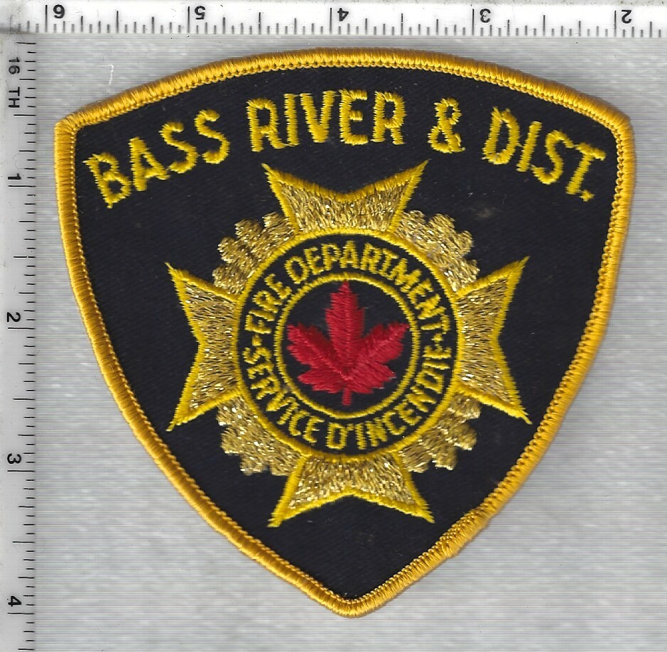 Bass River & District Fire Department  (Nova Scotia, Canada)  Shoulder Patch