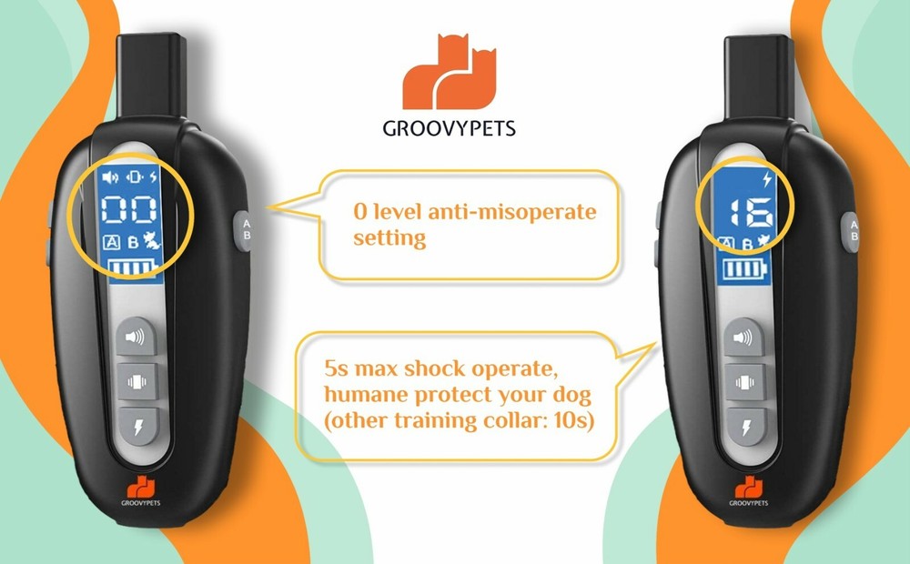 Remote Training Shock Collar Waterproof Pet Trainer for Small Medium Large Dog