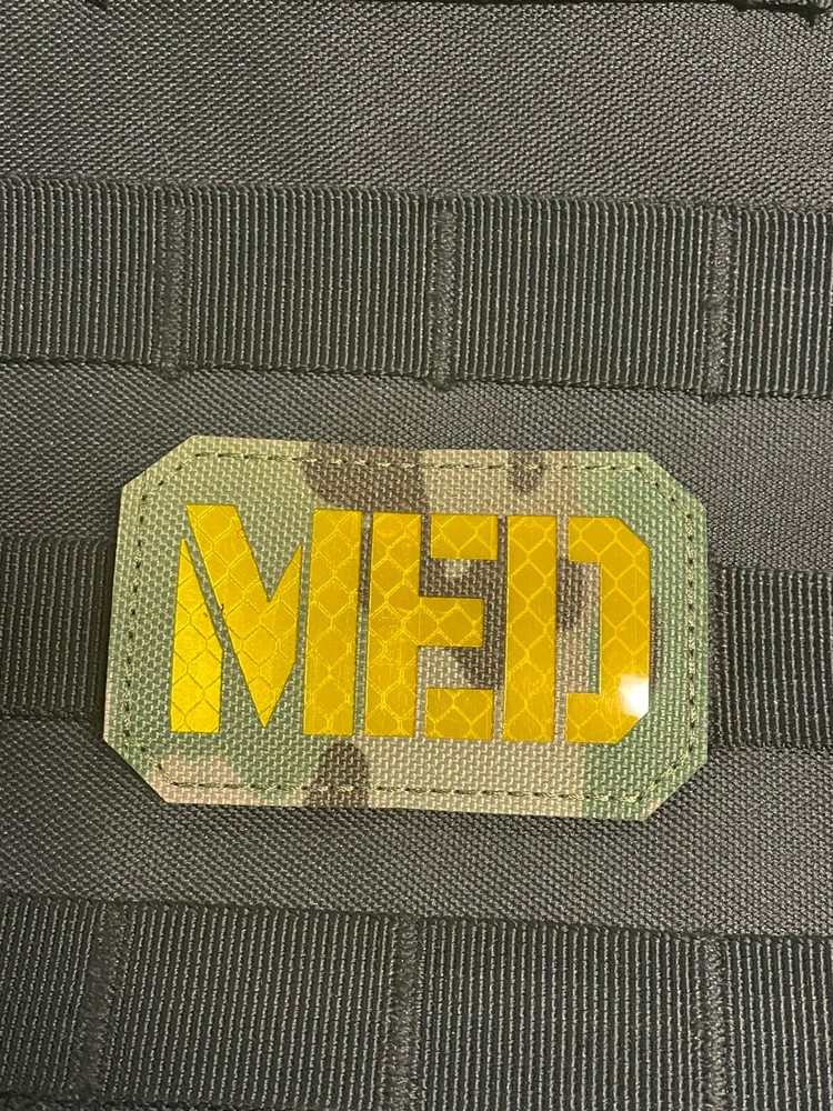 MED Medic Reflective Patch Paramedic EMT IFAK Hook Loop