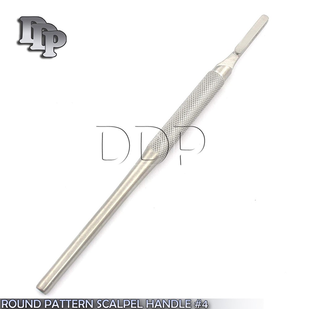 Round Scalpel Handle No. 4, Solid Handle 16cm - 6 1/4'' Surgical Instruments