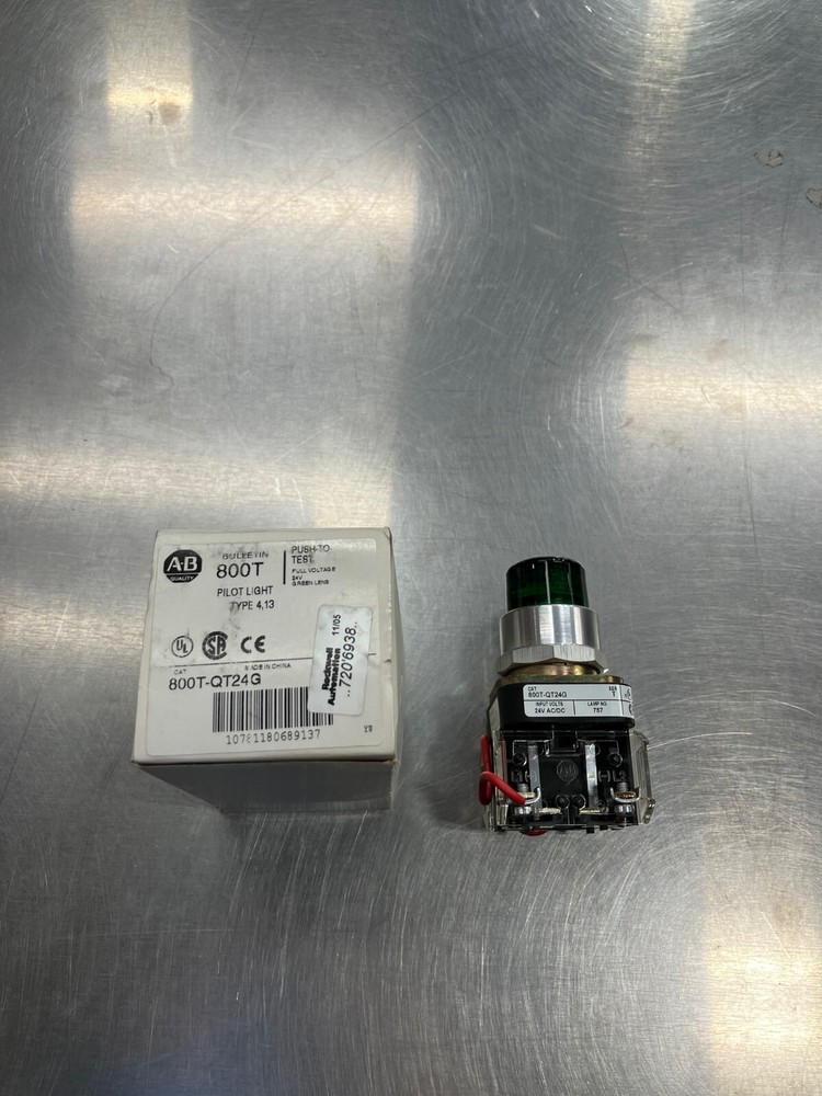 Allen Bradley 800T-QT24G Green Push Button Switch