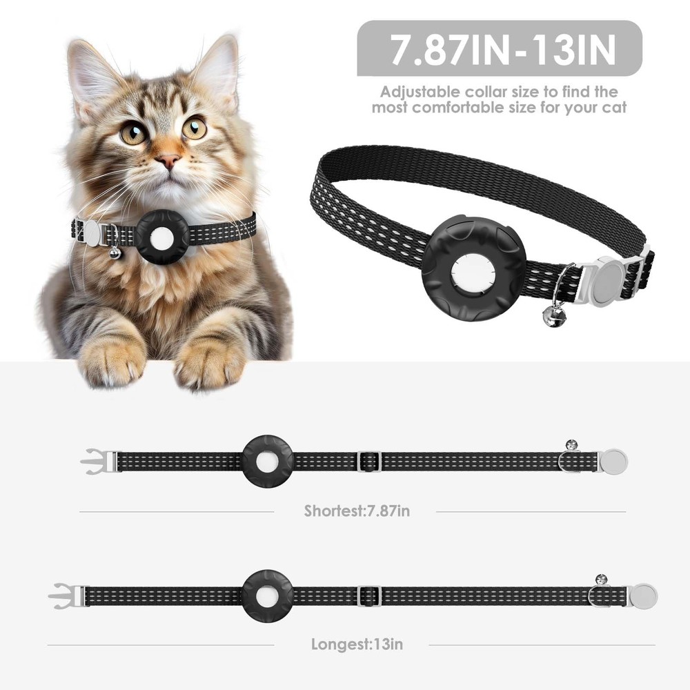 Cat Tracker, GPS Tracker Compatible with Apple Find My App(Only iOS), Waterpr...