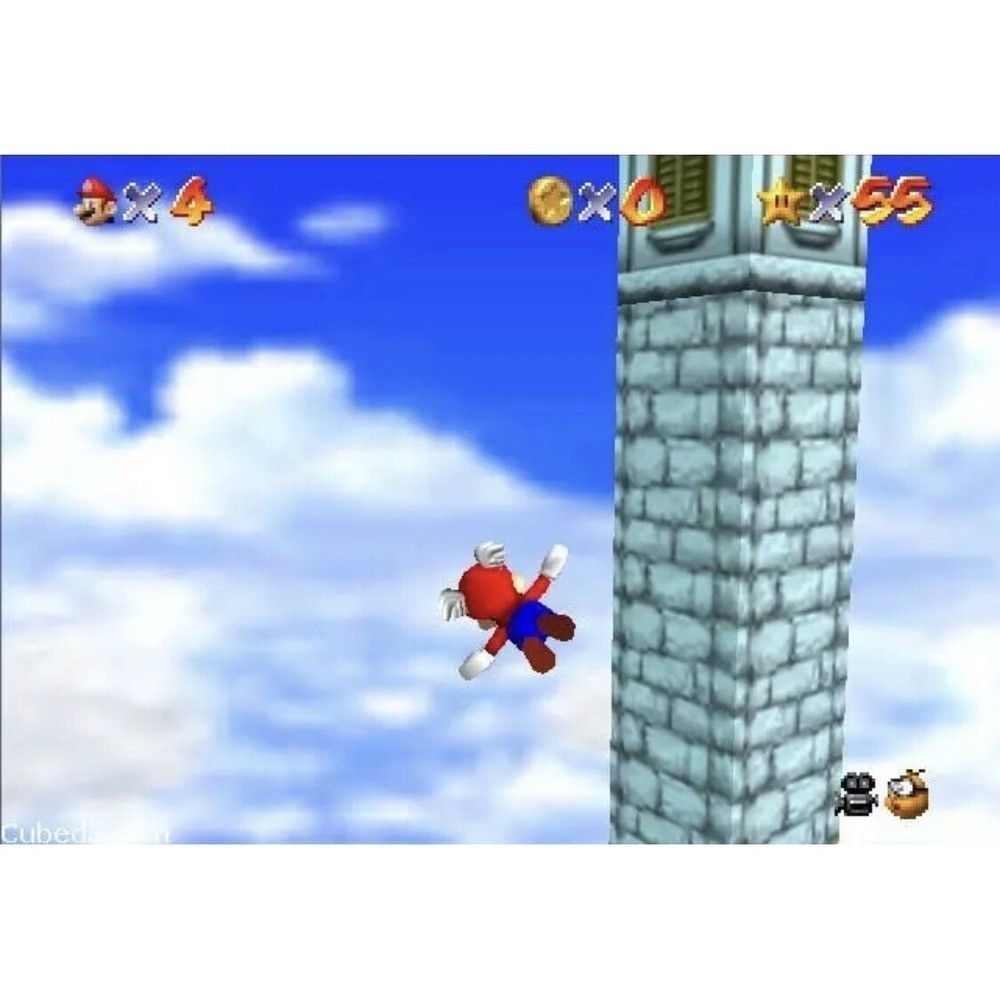 Nintendo 64 N64 System / Console Bundle + Cables + 2 Controller + Super Mario 64