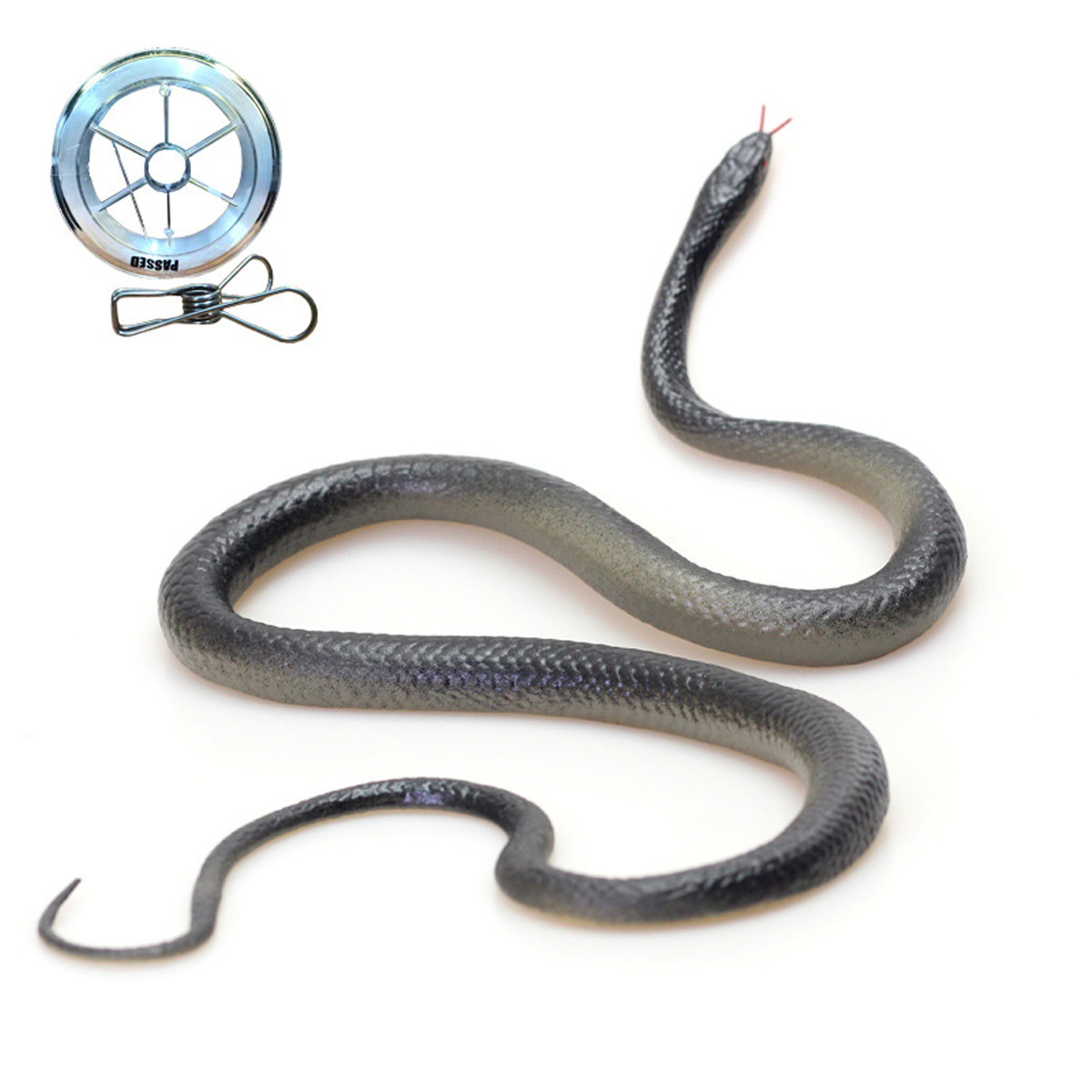 Fake Realistic Snake Lifelike Real Scary Rubber Toy Prank Party Joke For Garden